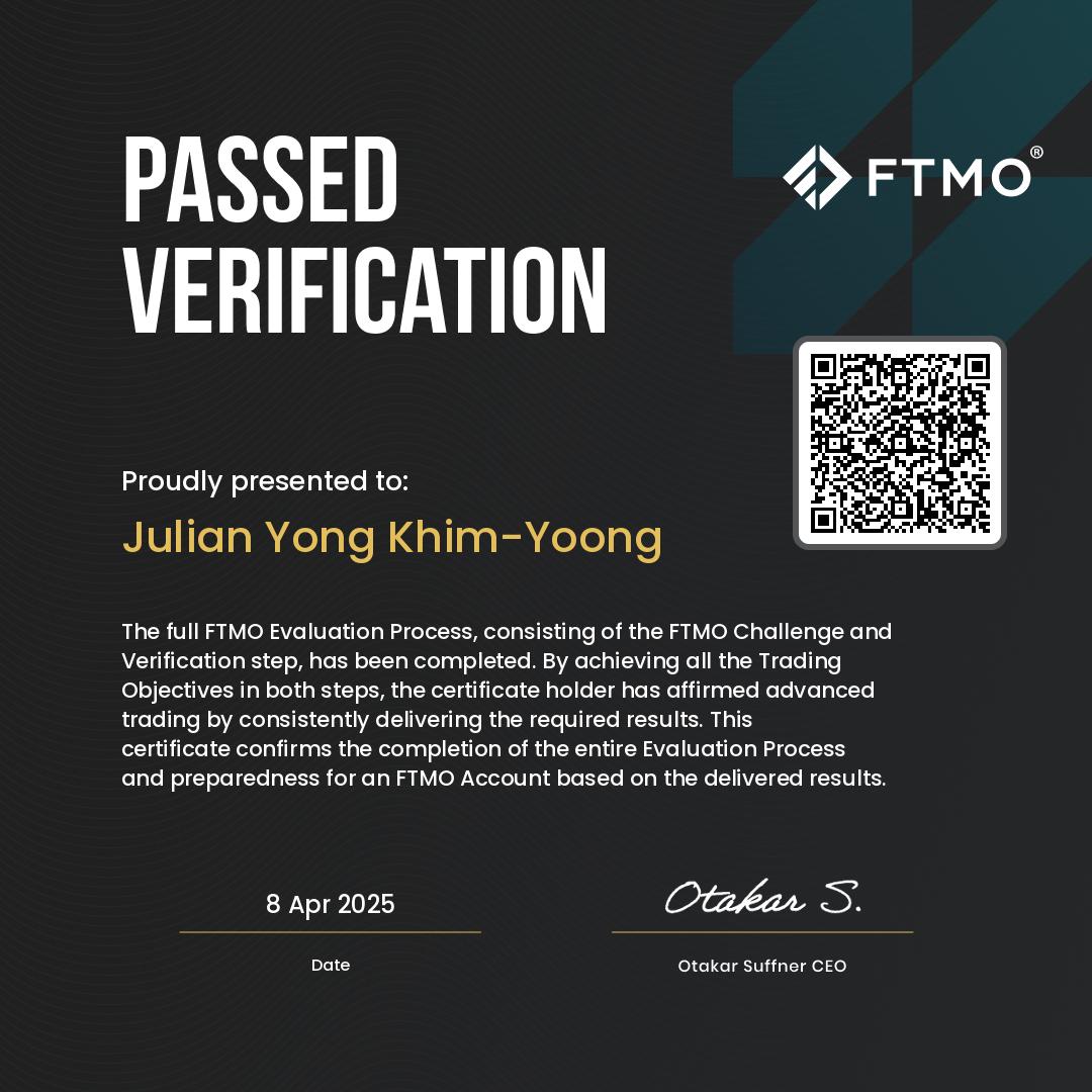 Julian Yong FTMO Verification — April 2025
