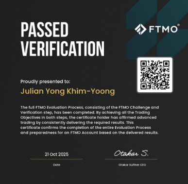 Julian Yong FTMO Verification — October 2025