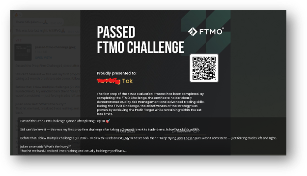 FTMO Challenge Passed