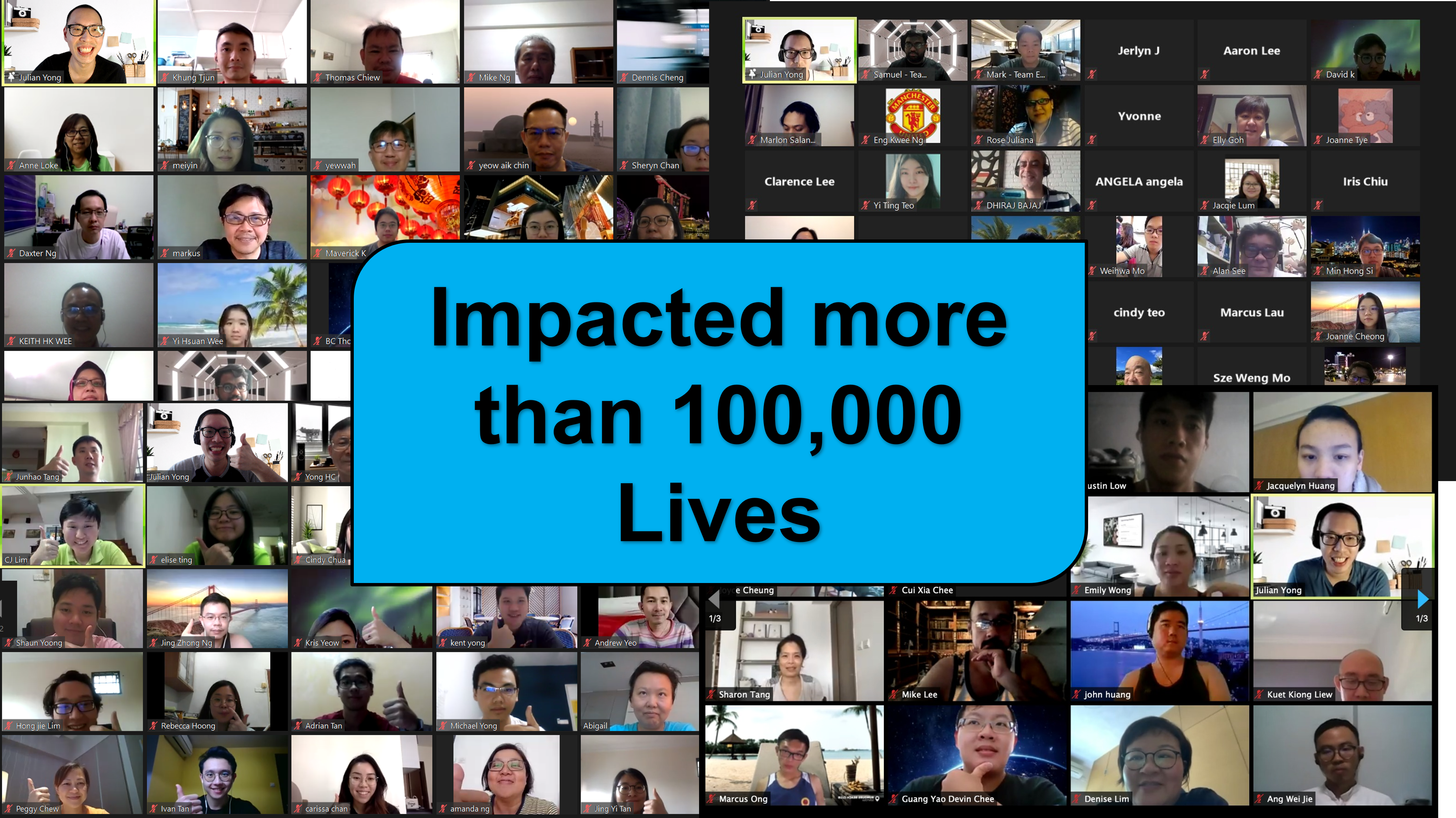 Julian Yong impacted 100,000 lives